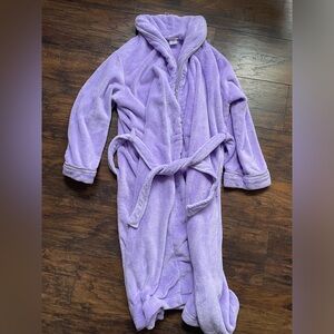 Cozy Lavender Plush Bathrobe with Belt